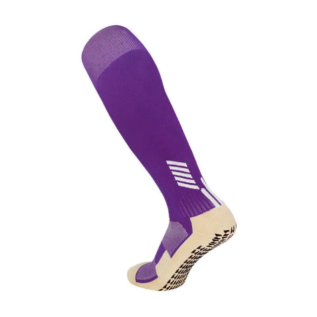 Mens Anti Slip Football Socks Absorbent Sports Grip Sock Athletic Long Socks AU