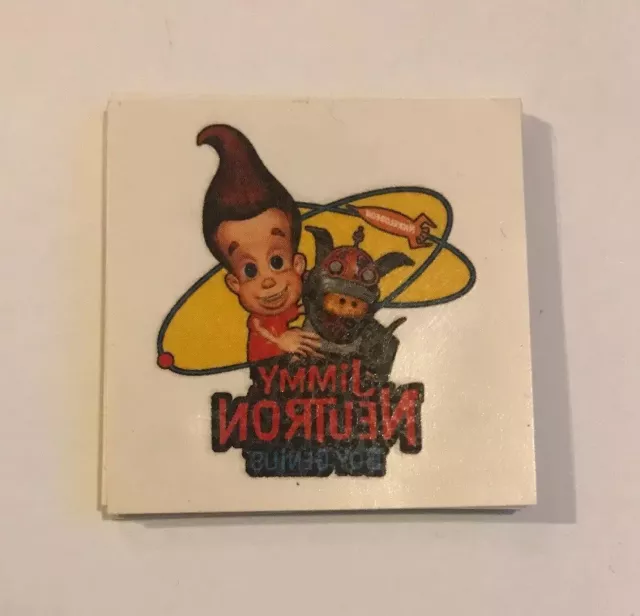 2001 JIMMY NEUTRON Boy Genius Movie Temporary Tattoos 10 Pack Promo