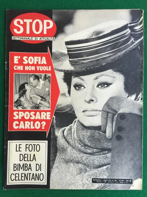 RIVISTA/MAGAZINE STOP N.859/1965 (ITA) SOFIA LOREN HELENE CHANEL VIRNA ...