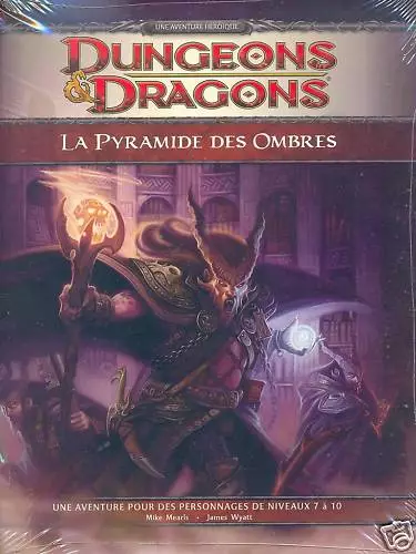 Jdr Rpg Jeu De Role / D&D 4 / Dungeons Et Dragons 4 La Pyramide Des Ombres