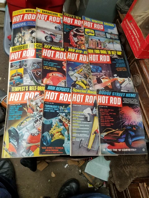 VINTAGE 1965 HOT ROD Magazine Complete Full Year January - December 12