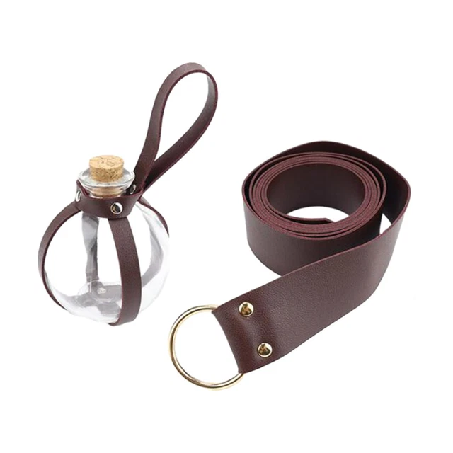 Costume de chevalier médiéval ceinture en cuir PU style vintage pour amis