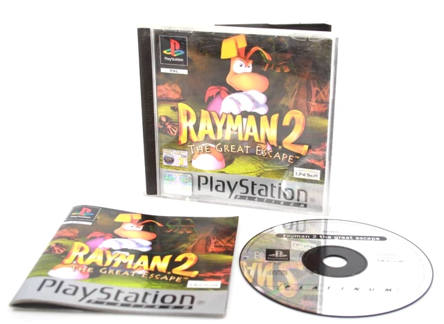 RAYMAN 2 THE Great Escape Platinum PS1 PAL WITH WARRANTY