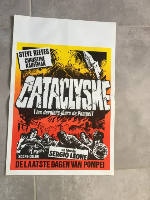 Affiche originale belge "Cataclysme" de Sergio Leone