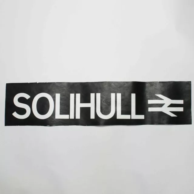 Solihull Station Busjalousie Vintage Siebdruck Yardley Wood Ziel