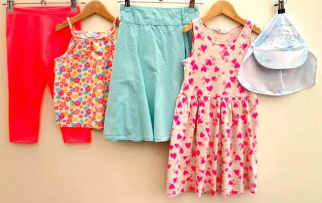 Girls Bundle Of Clothes Age 6-7 Disney George H&M