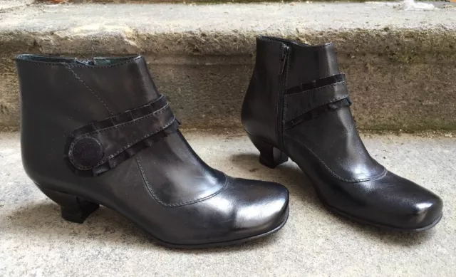 Destockage Neuf Boots Bottines Marque Costa Costa Cuir Noir T 36 @ 105€ @ N1705