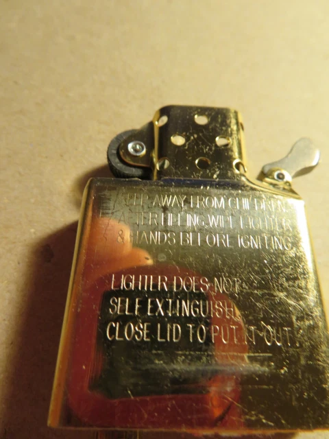 Zippo Lighter   New   Brass / Gold Finish Insert   Only   No Case 2