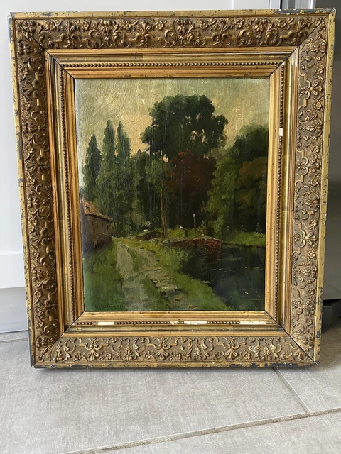 TABLEAU ANCIEN - HUILE sur Panneau Signée ?