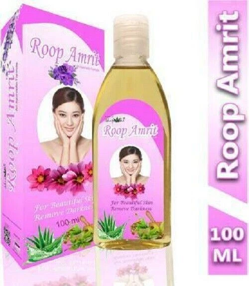Aceite original de Amrit Roop de Ayurgenharbal para eliminar la oscuridad de la piel hermosa (100 ml)