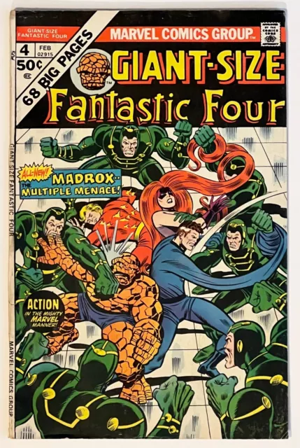 Giant-Size Fantastic Four #4 - John Buscema art - "VG" Mid-Grade condition