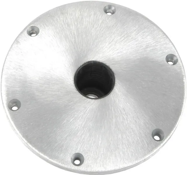 Springfield 1640002 Spring-Lock Clip-Lock Post 9″ Round Aluminum Satin Deck Base