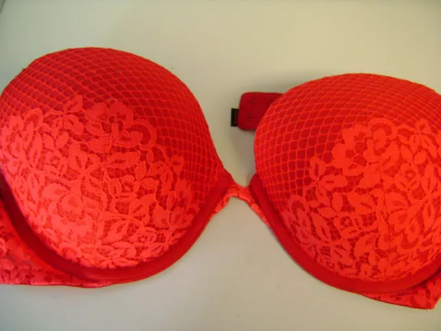WOMEN'S VICTORIA SECRET Push Up Red Bra Size 34 C $11.00 - PicClick