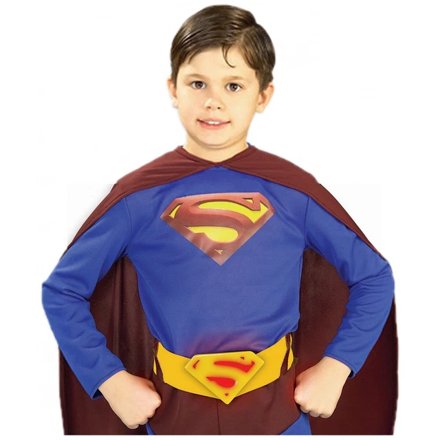 Deluxe Superman Belt Costume Accessory Kids Boys Superhero Halloween