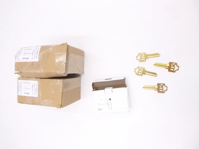 390 Pack MinuteKey Blanks Key Brass W/Holes KSCJMB00001BRAS SC1