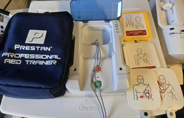 Prestan Products AED Trainer With Case Model PP-AEDT. Tested And Works  CPR