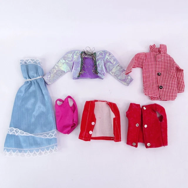 Barbie doll sized toy clothes Vintage Flawed Damaged Bulk