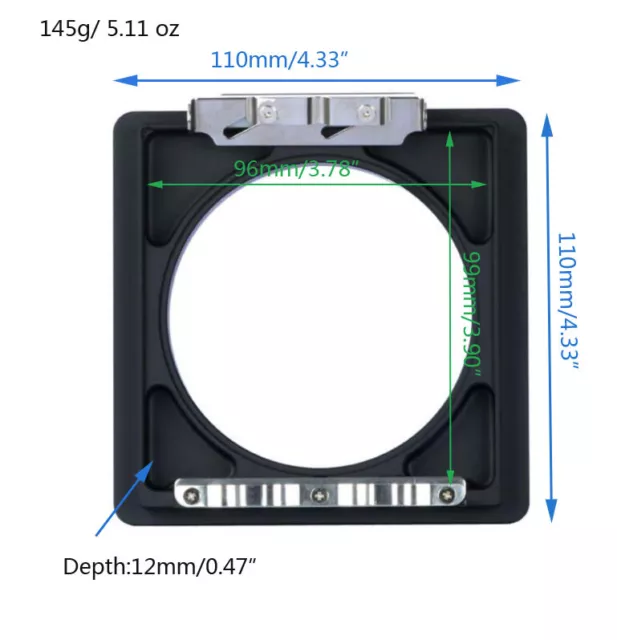 New Lens Board Adapter for Arca to Linhof Technika 4x5 Large Format 110x110mm
