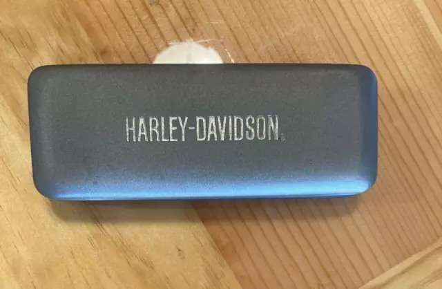 Harley-Davidson Eyeglasses, Sunglasses Hard Clamshell Case Gray Black Clam Shell