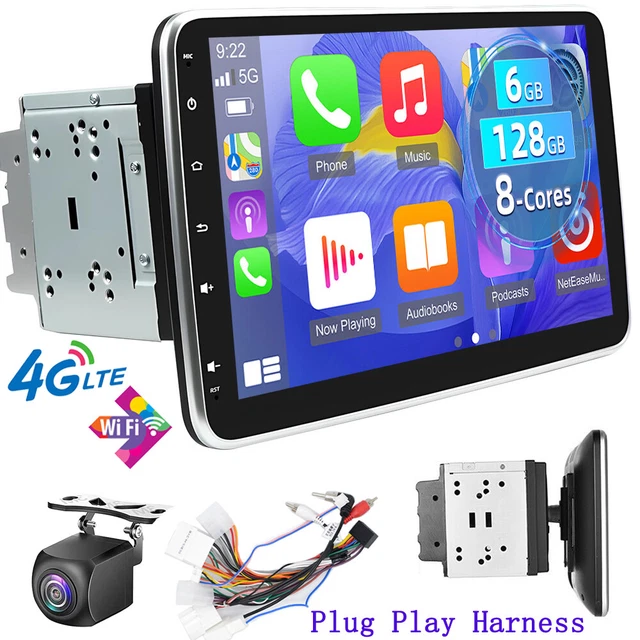 6+128G OCTA CORE Car Stereo Radio WIFI Carplay 10.1″ Screen GPS 2Din For Toyota