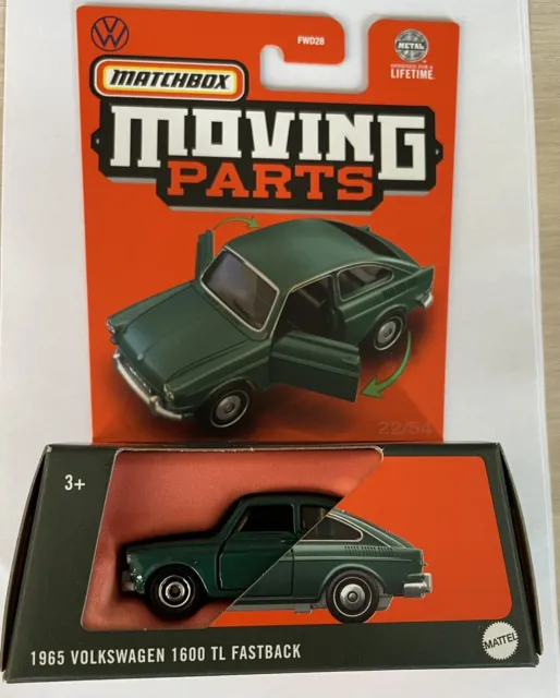 Matchbox Moving Parts 2024 /1965Volkswagen 1600 TL Fastback