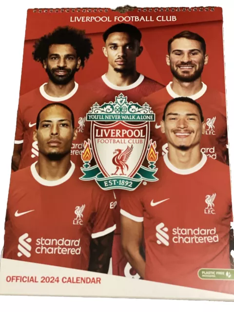 Danilo Liverpool FC 2024 Wall Calendar. New Sealed