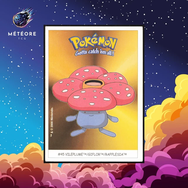 CARTE POKEMON RAFFLESIA / Vileplume 045 Sticker Dunkin Boomer EUR 3,90 ...