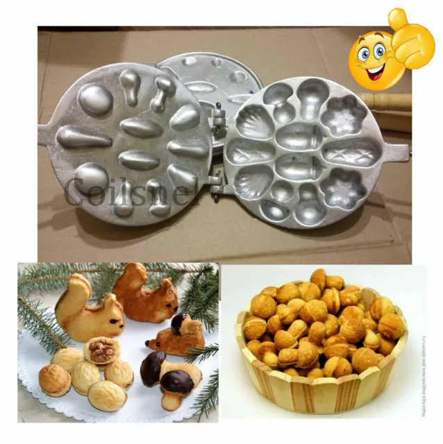 Assorti Ukrainia Cookies Maker Mold Press Form Asorti Oreshki Oreshnitsa Nutlets
