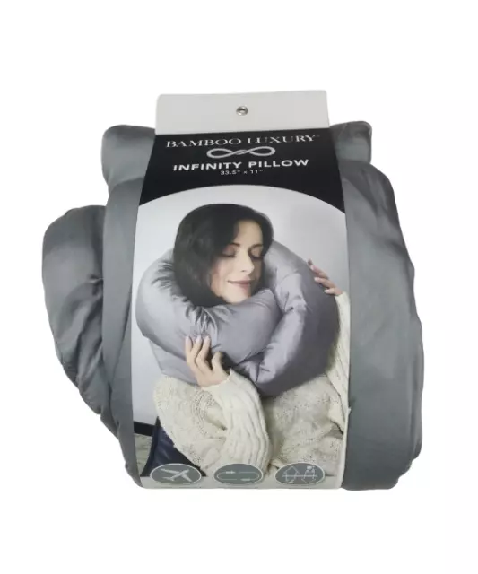 Bamboo Luxury - Infinity Pillow - Compact Travel Neck Pillow