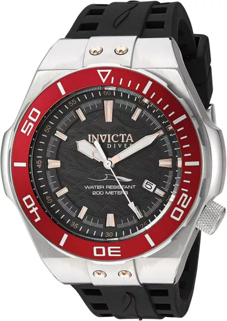 Invicta Men's 54mm Pro Diver Automatic Silicone Strap Watch (25692)