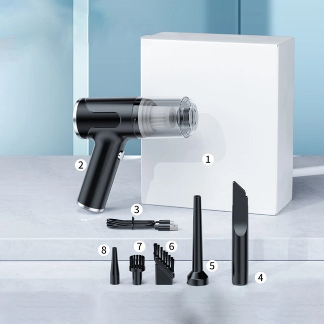 Pulizia efficace con boccaglio gambo lungo per auto 5000PA incluso