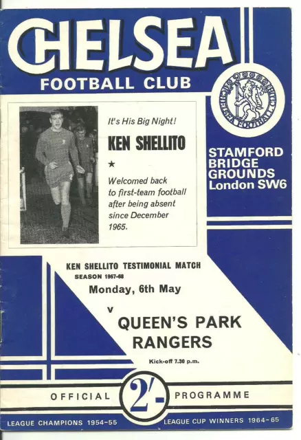 1968 Chelsea v Queens Park Rangers [Ken Shellito Testimonial]