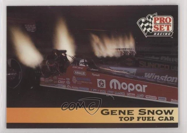 1992 Pro Set NHRA Gene Snow #107 Rookie RC