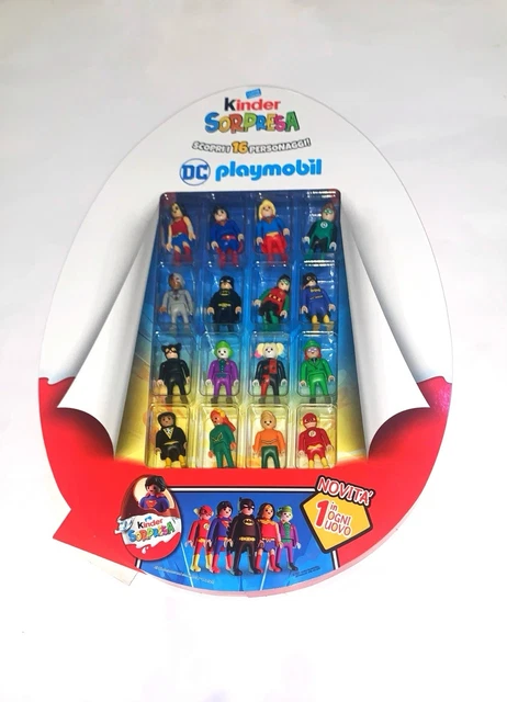 KINDER SORPRESA DC Playmobil Espositore 2025 Nuovo Completo Batman ...