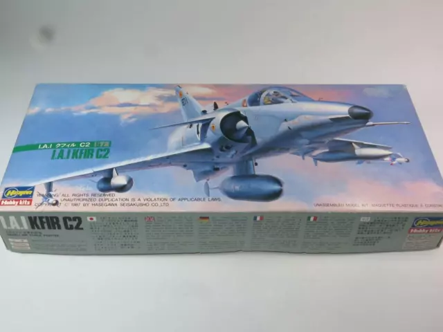 Hasegawa 1/72 Maquette Aircraft Kit IAI Kfir C2 Scellé 1987