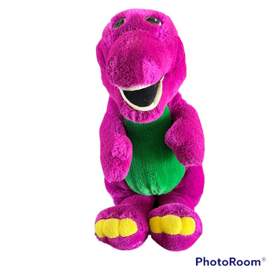 purple stuffed dinosaur