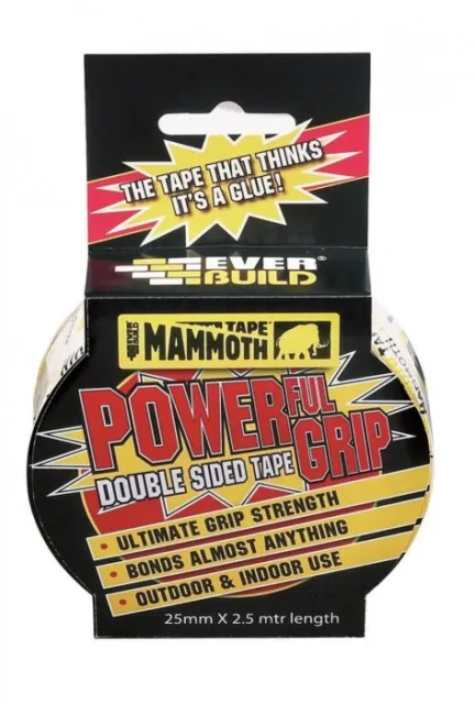 Everbuild Mammoth Powergrip nastro biadesivo 50 mm x 2,5 mtr - 484680