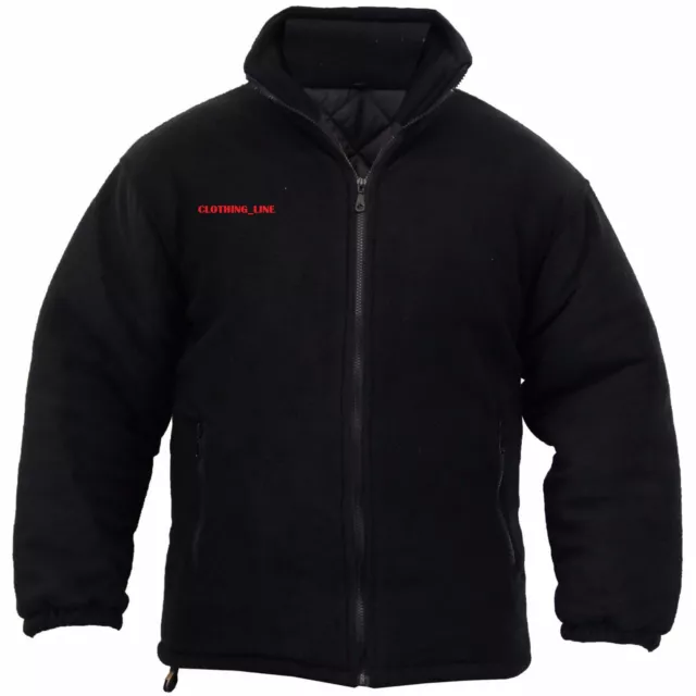 Mens Extra Thick Fleece Heavy Duty Work Jacket Padded Warm Winter Coat 2