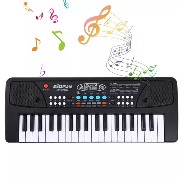 Kids 37 Keys Digital Music Electronic Keyboard Electric Piano W/ Microphone K0M1