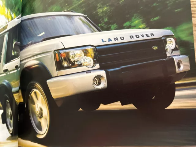 Land Rover Discovery Car Info Sales Brochure Frameable 2002 3