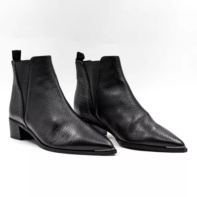 Acne Studios Women Jenny Black Leather Dressy Office Chelsea Boots size 9.5US EU