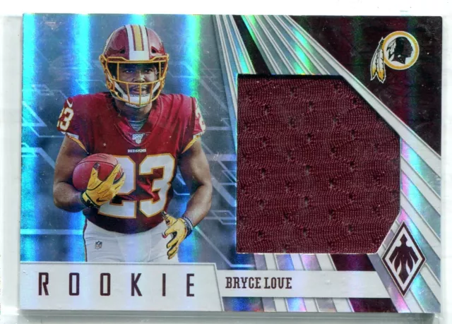 2019 Panini Phoenix Bryce Love Rookie JUMBO JERSEY RELIC RC 68/100 WFT REDSKINS