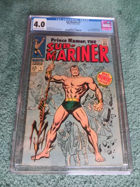 Sub-Mariner #1 CGC VG 4.0 Off White to White Origin of Sub-Mariner Retold! 1968