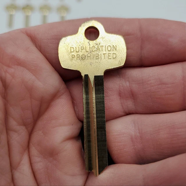 10x Master Lock KCY Key Blanks For Padlocks Y Keyway Nickel Silver NOS