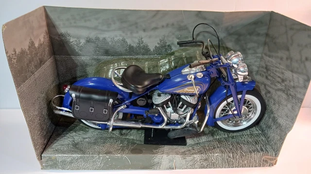 NEW RAY ROADRIDER Collection Blue Indian Motorcycle 1:6