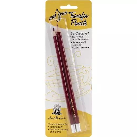 Aunt Martha's Hot Iron Transfer Pencils 2pcs Red