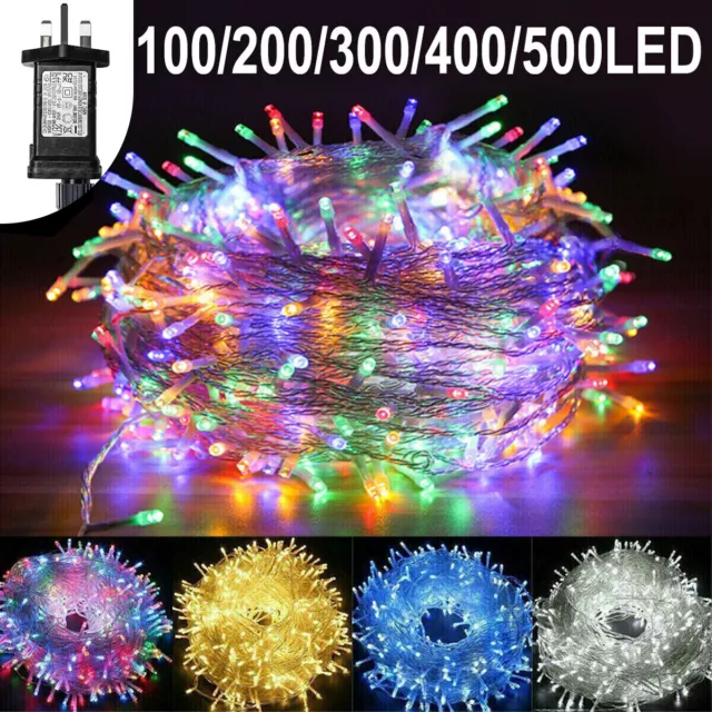 Mains Plug In Fairy String Lights 10-100M LED Xmas Party Garden Wedding Outdoor