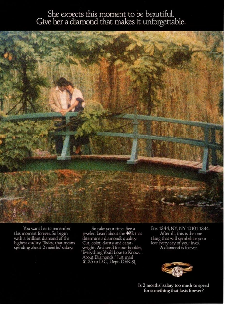1986 DeBeers Everything You'd Love To Know About Diamonds Booklet Offer Print Ad