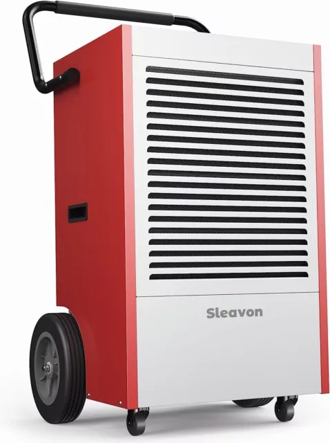 210 Pint Commercial Dehumidifier w/ Drain Hose for Flood Restoration 7500 Sq. Ft