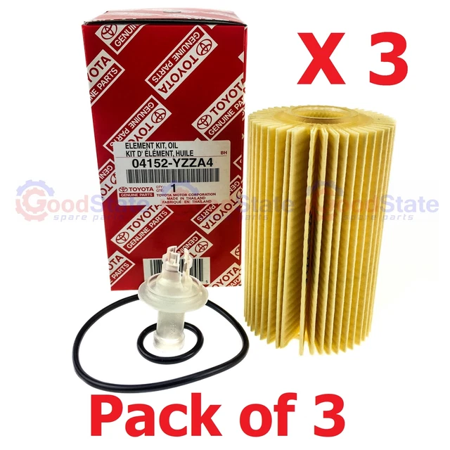 GENUINE TOYOTA LANDCRUISER 200 Series Ref Ryco R2651P Oil Filter Kit Pack Of 3 EUR 58,73